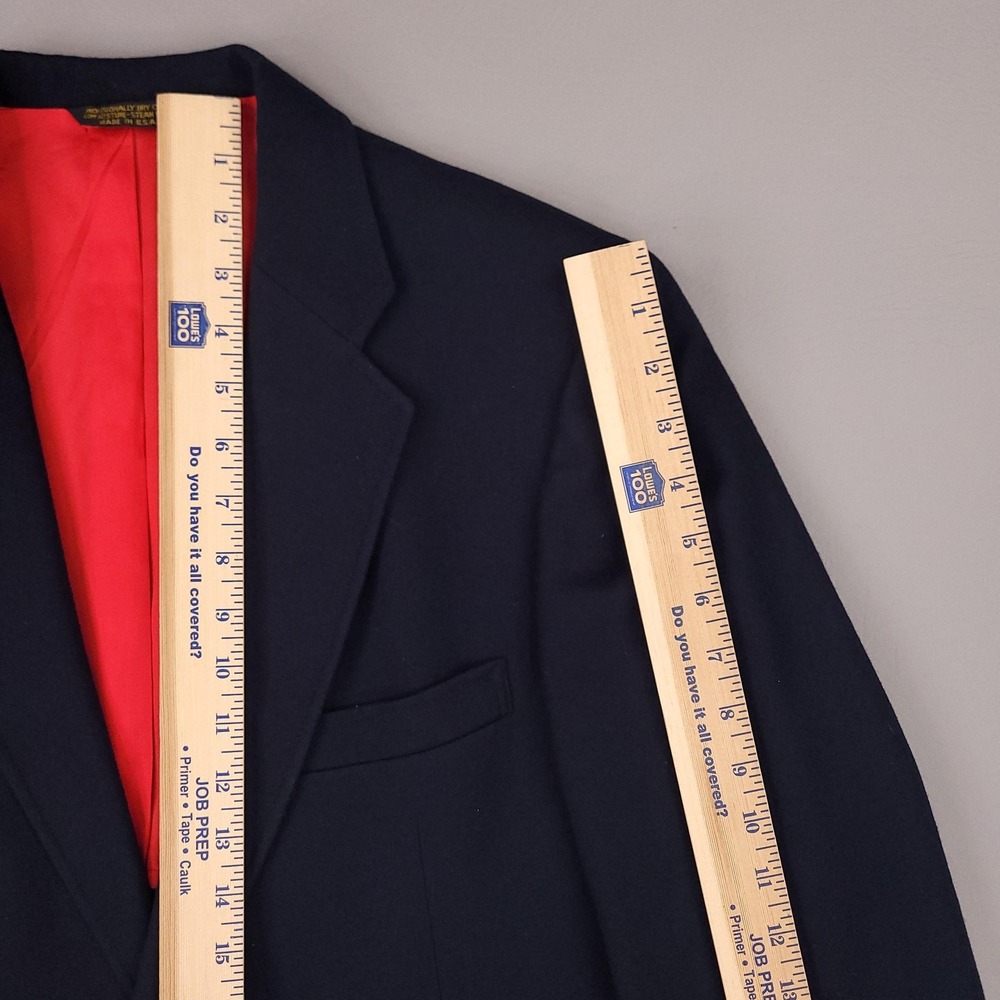 Shefford Anderson-Little Blazer Mens 42 Wool Gold Button Sport Coat Jacket - Picture 13 of 16
